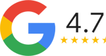 Google 4.7 Review Badge